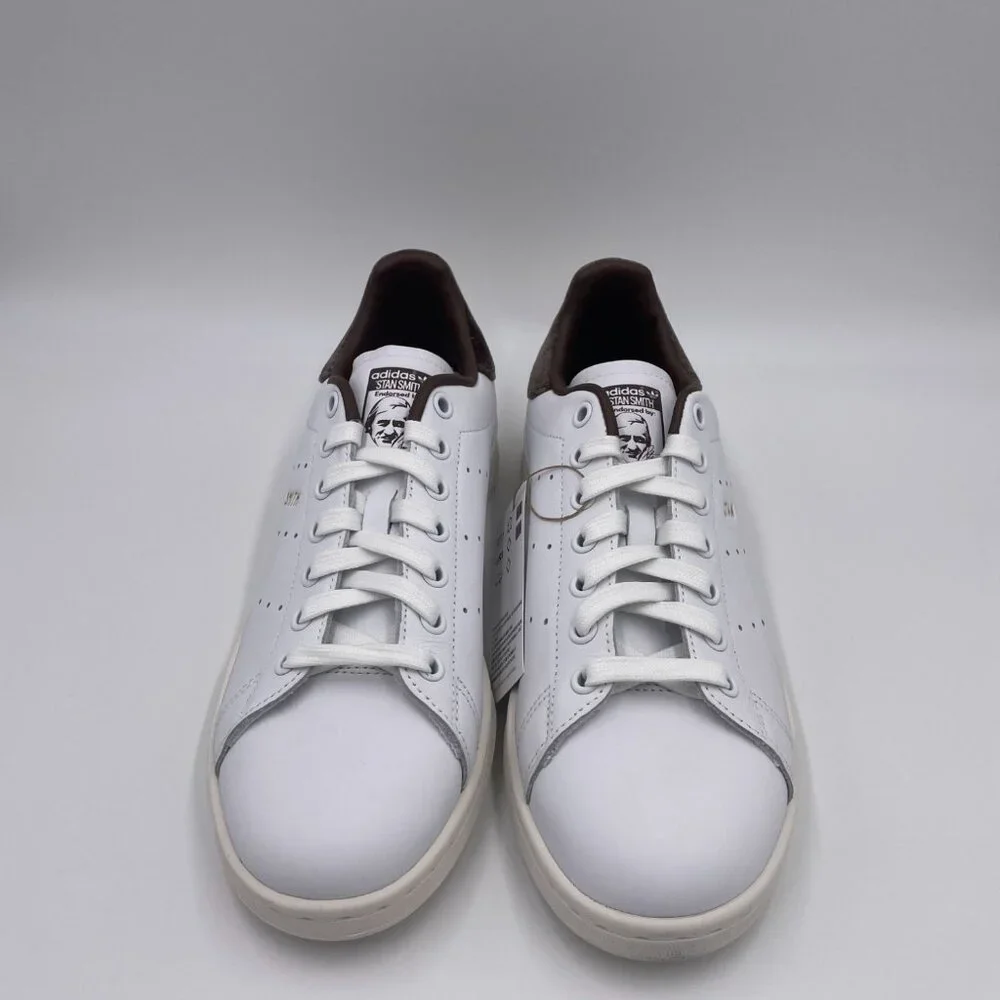 adidas Stan Smith White / Brown Women's Shoes - Picture 3 of 8